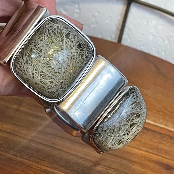 🌻VTG Large Thick Beaded Elastic Bracelet - Picture 4 of 6